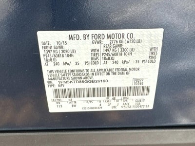 2016 Ford Explorer FWD 4dr XLT