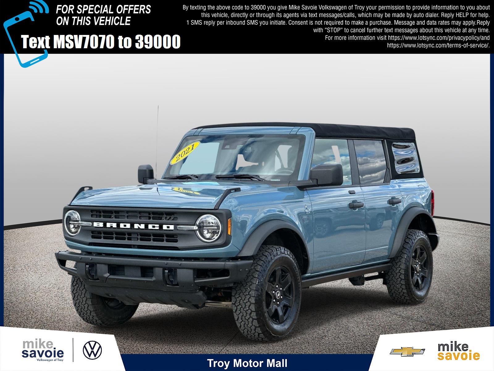 2021 Ford Bronco Black Diamond 4 Door 4x4
