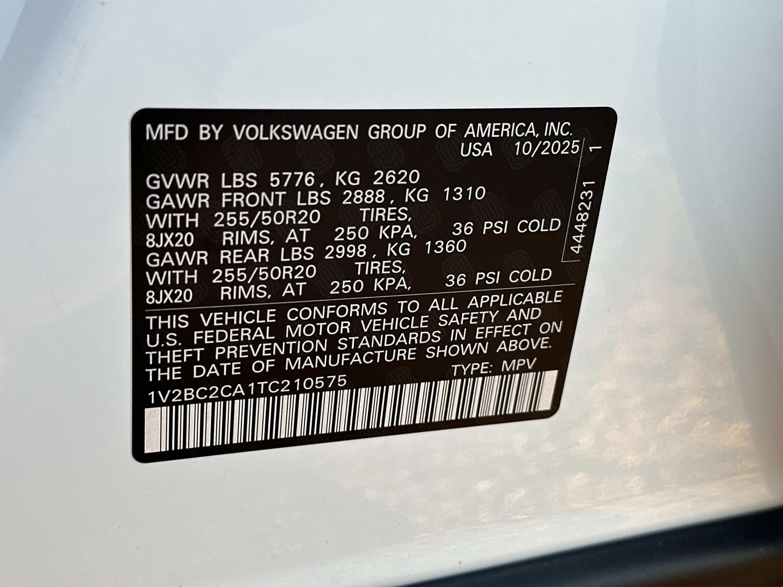 2026 Volkswagen Atlas Cross Sport 2.0T SEL 4MOTION