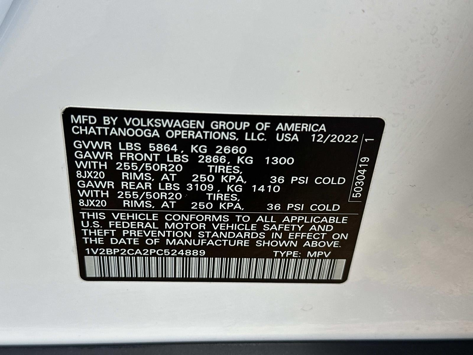 2023 Volkswagen Atlas 2.0T SEL 4MOTION