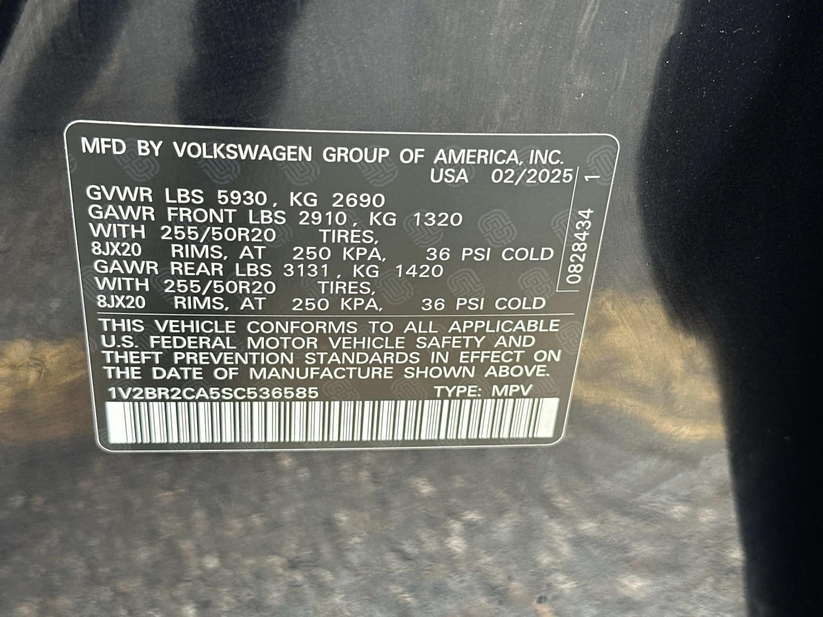 2025 Volkswagen Atlas 2.0T SEL 4MOTION