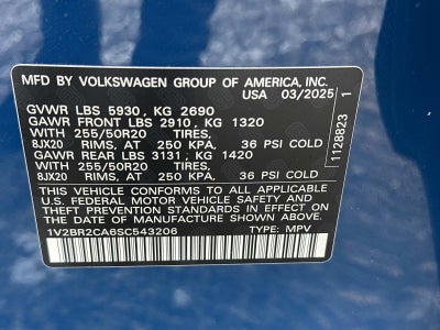 2025 Volkswagen Atlas 2.0T SEL 4MOTION