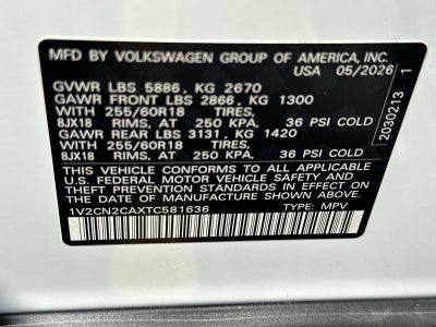 2026 Volkswagen Atlas 2.0T Peak Edition 4MOTION
