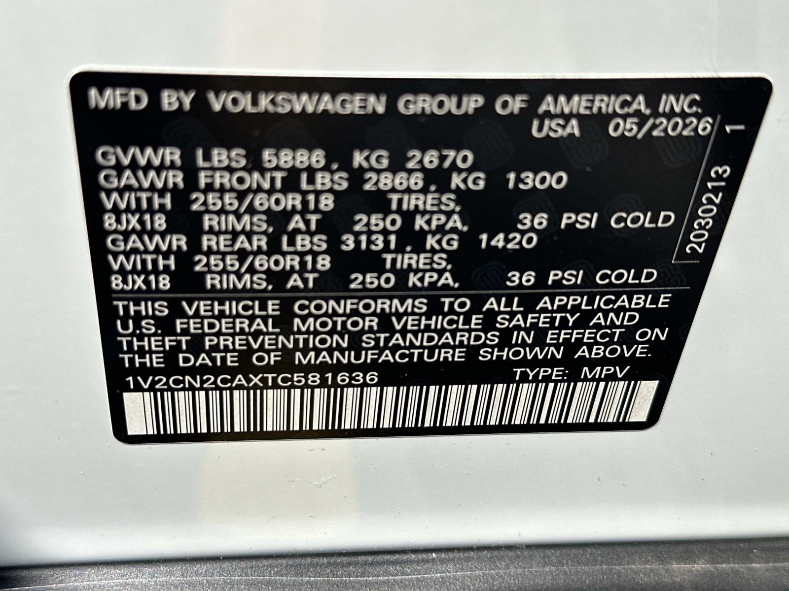 2026 Volkswagen Atlas 2.0T Peak Edition 4MOTION