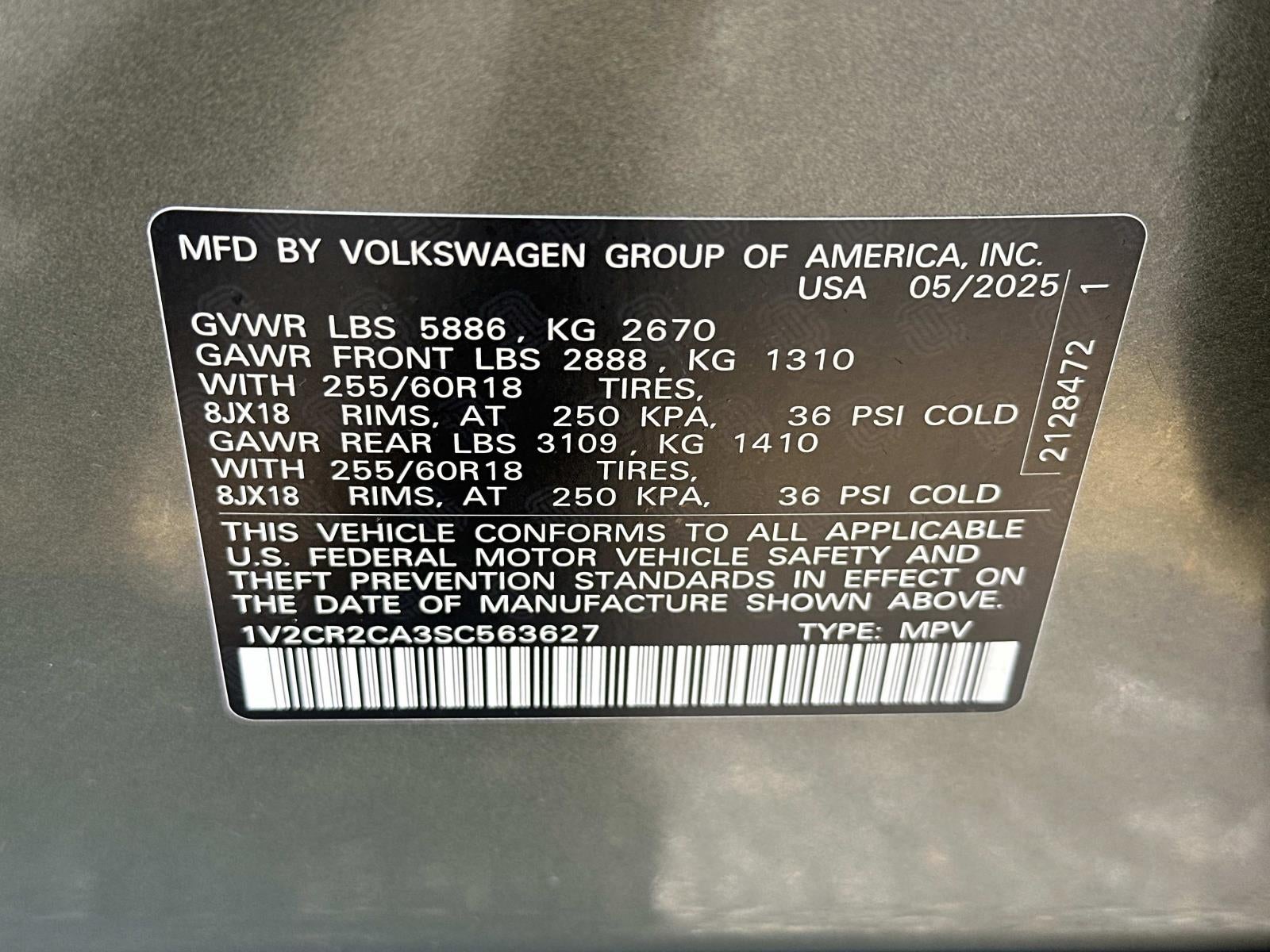 2025 Volkswagen Atlas 2.0T Peak Edition 4MOTION