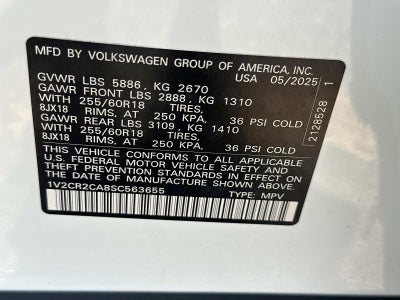 2025 Volkswagen Atlas 2.0T Peak Edition 4MOTION