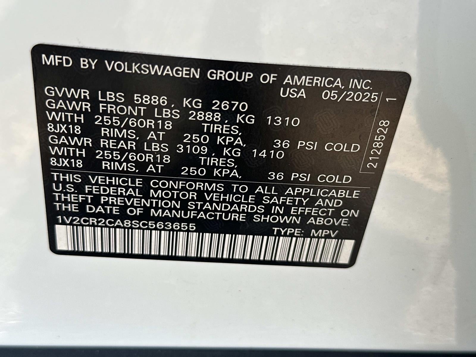 2025 Volkswagen Atlas 2.0T Peak Edition 4MOTION