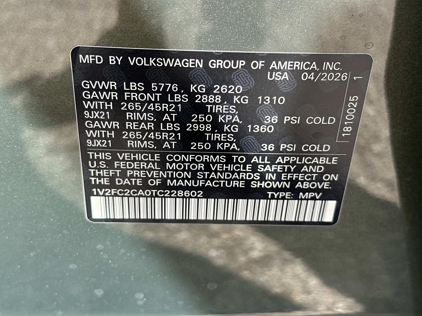 2026 Volkswagen Atlas Cross Sport 2.0T SEL Premium R-Line 4MOTION