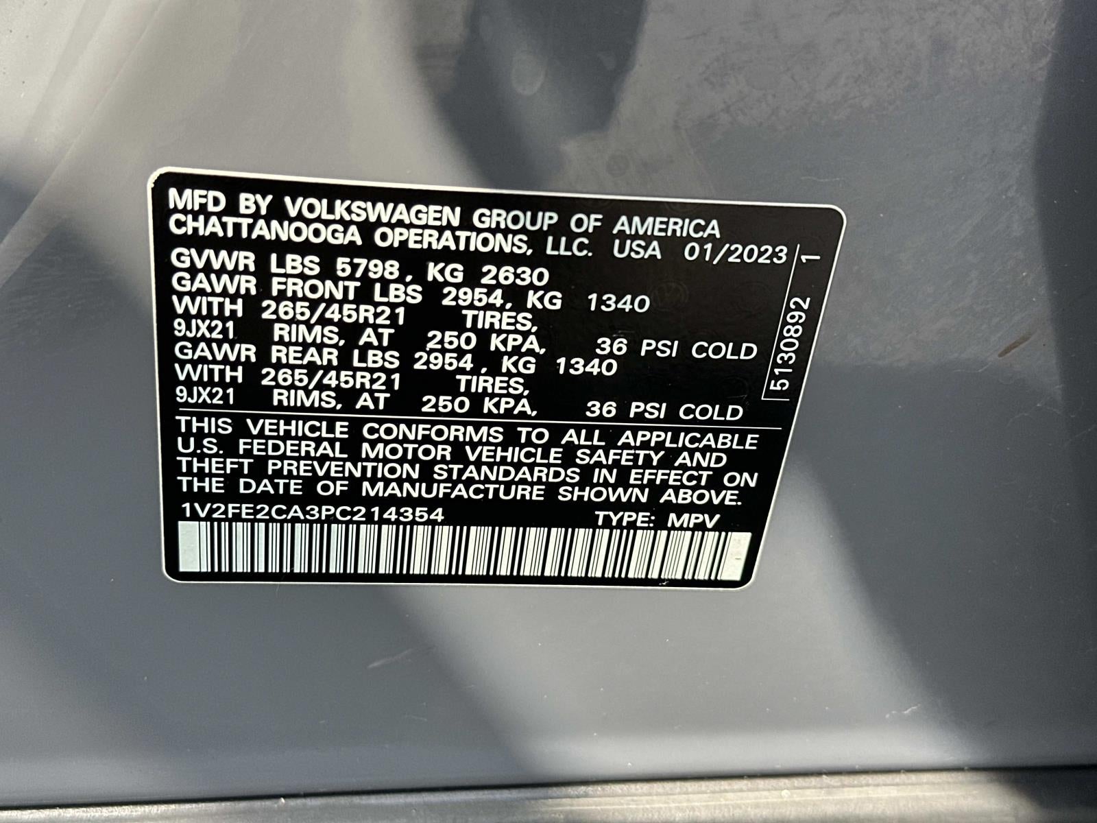 2023 Volkswagen Atlas Cross Sport 3.6L V6 SEL Premium R-Line 4MOTION