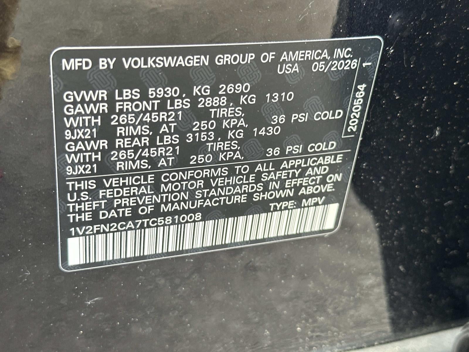 2026 Volkswagen Atlas 2.0T SEL Premium R-Line 4MOTION