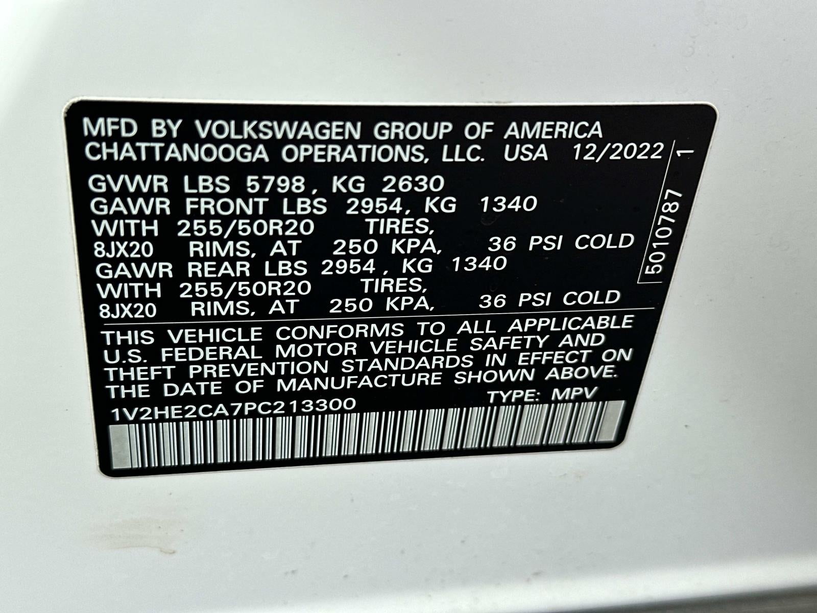 2023 Volkswagen Atlas Cross Sport 3.6L V6 SE w/Technology 4MOTION