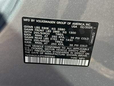 2026 Volkswagen Atlas 2.0T SE w/Technology 4MOTION