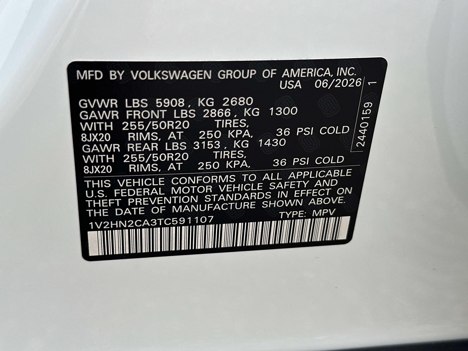 2026 Volkswagen Atlas 2.0T SE w/Technology 4MOTION