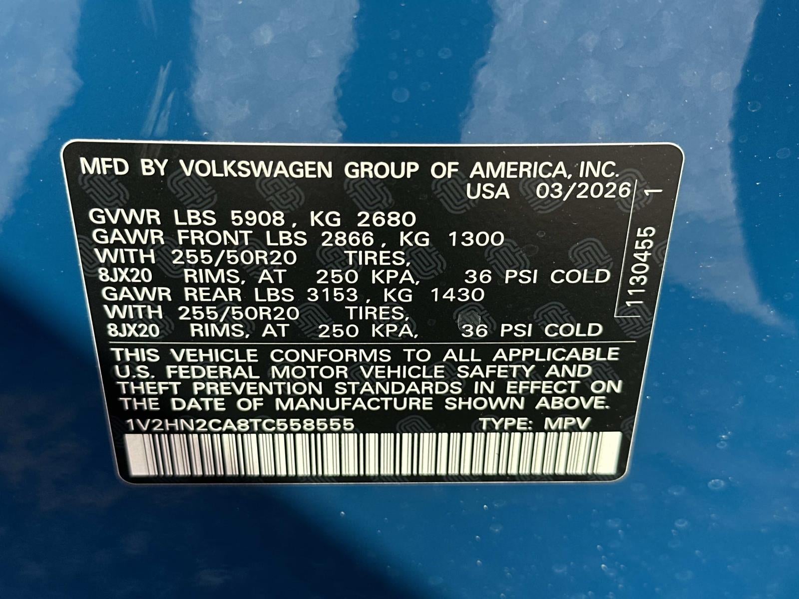 2026 Volkswagen Atlas 2.0T SE w/Technology 4MOTION