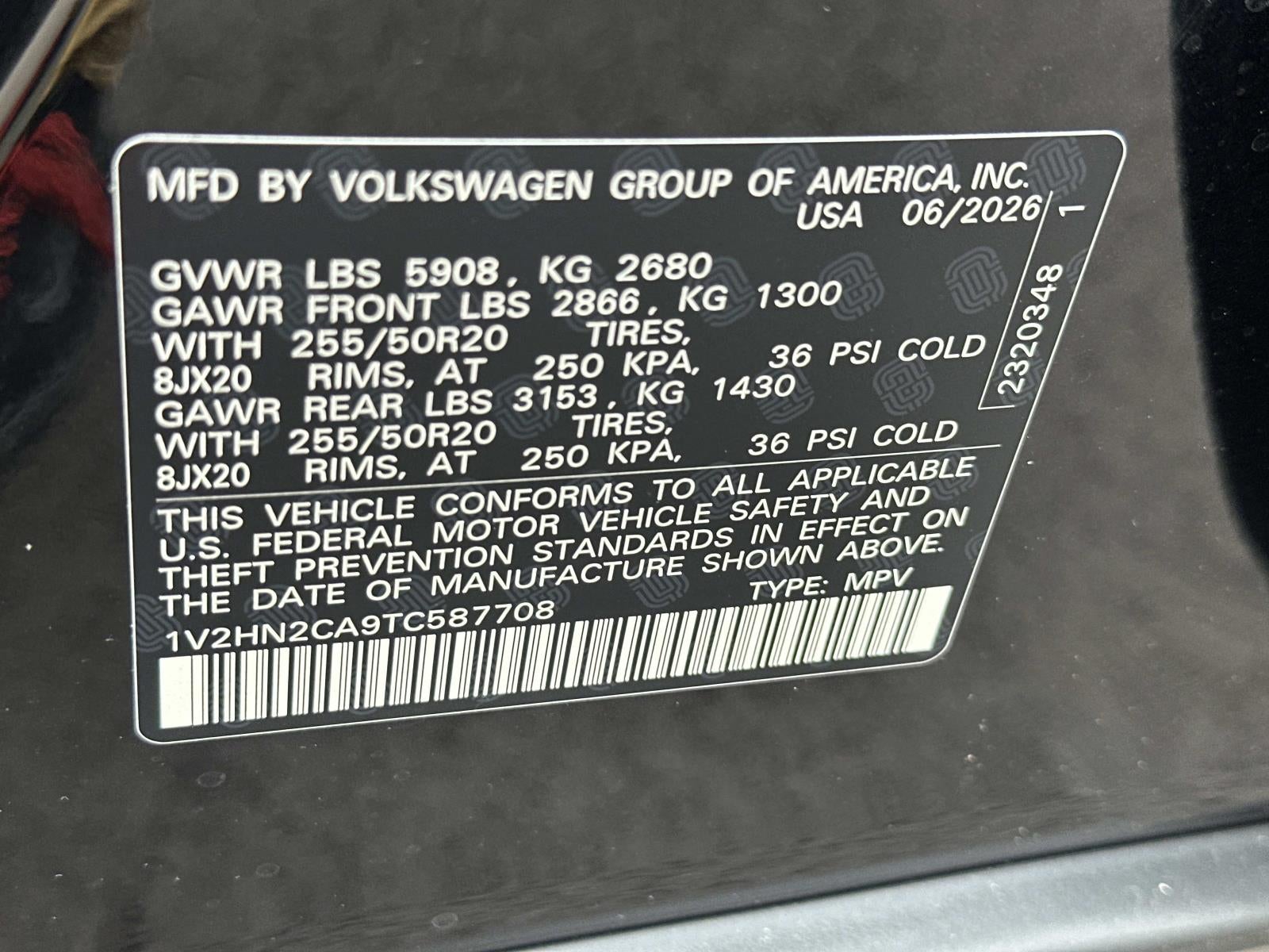 2026 Volkswagen Atlas 2.0T SE w/Technology 4MOTION