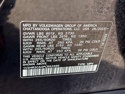 2023 Volkswagen Atlas 3.6L V6 SE w/Technology 4MOTION