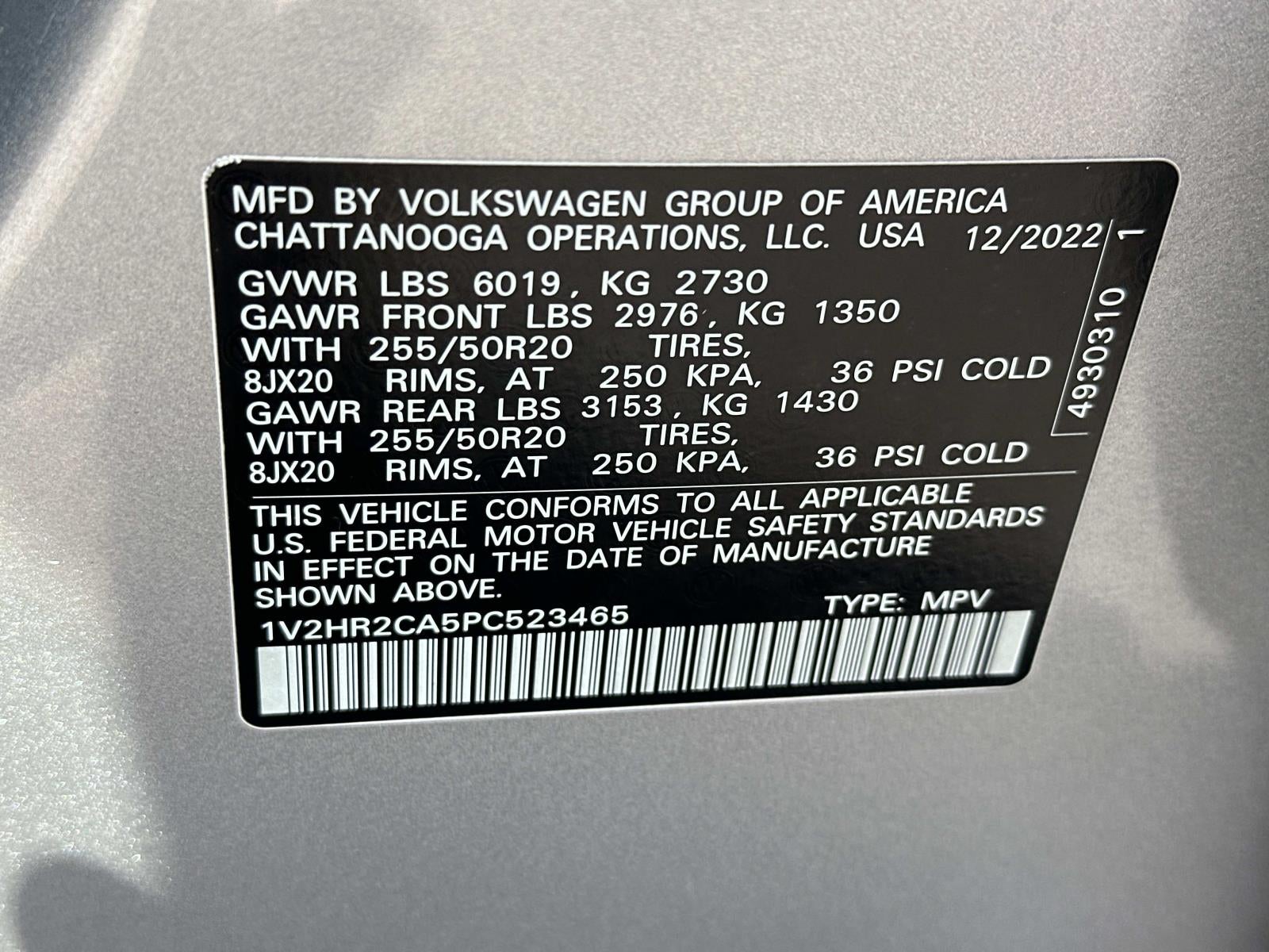 2023 Volkswagen Atlas 3.6L V6 SE w/Technology 4MOTION