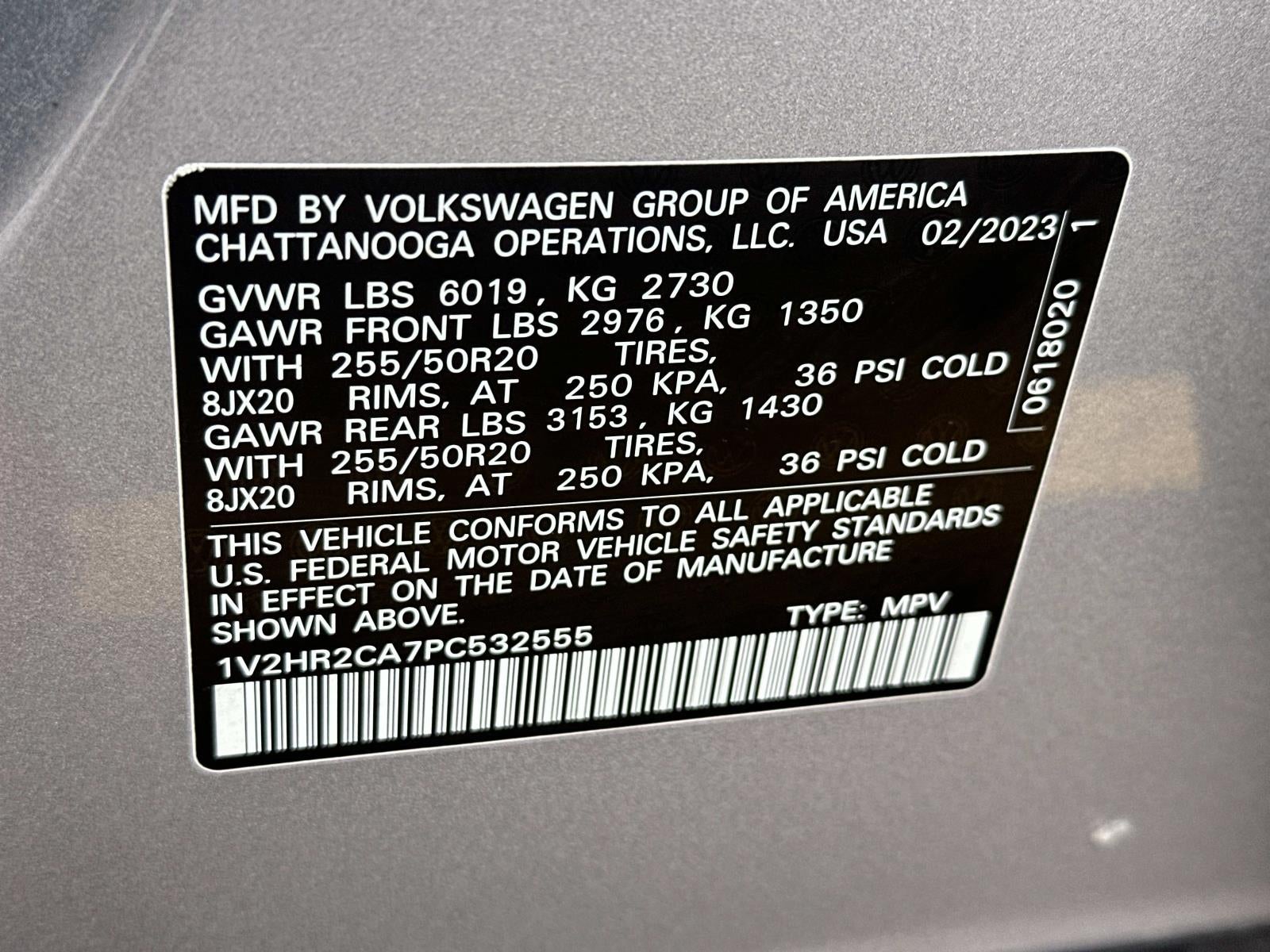 2023 Volkswagen Atlas 3.6L V6 SE w/Technology 4MOTION