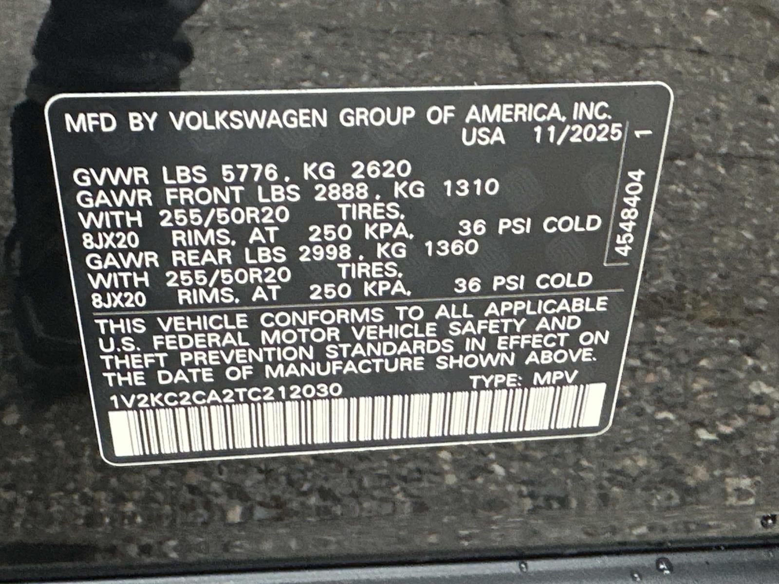 2026 Volkswagen Atlas Cross Sport 2.0T SE w/Technology 4MOTION