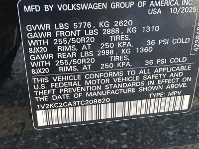 2026 Volkswagen Atlas Cross Sport 2.0T SE W/TECHNOLOGY