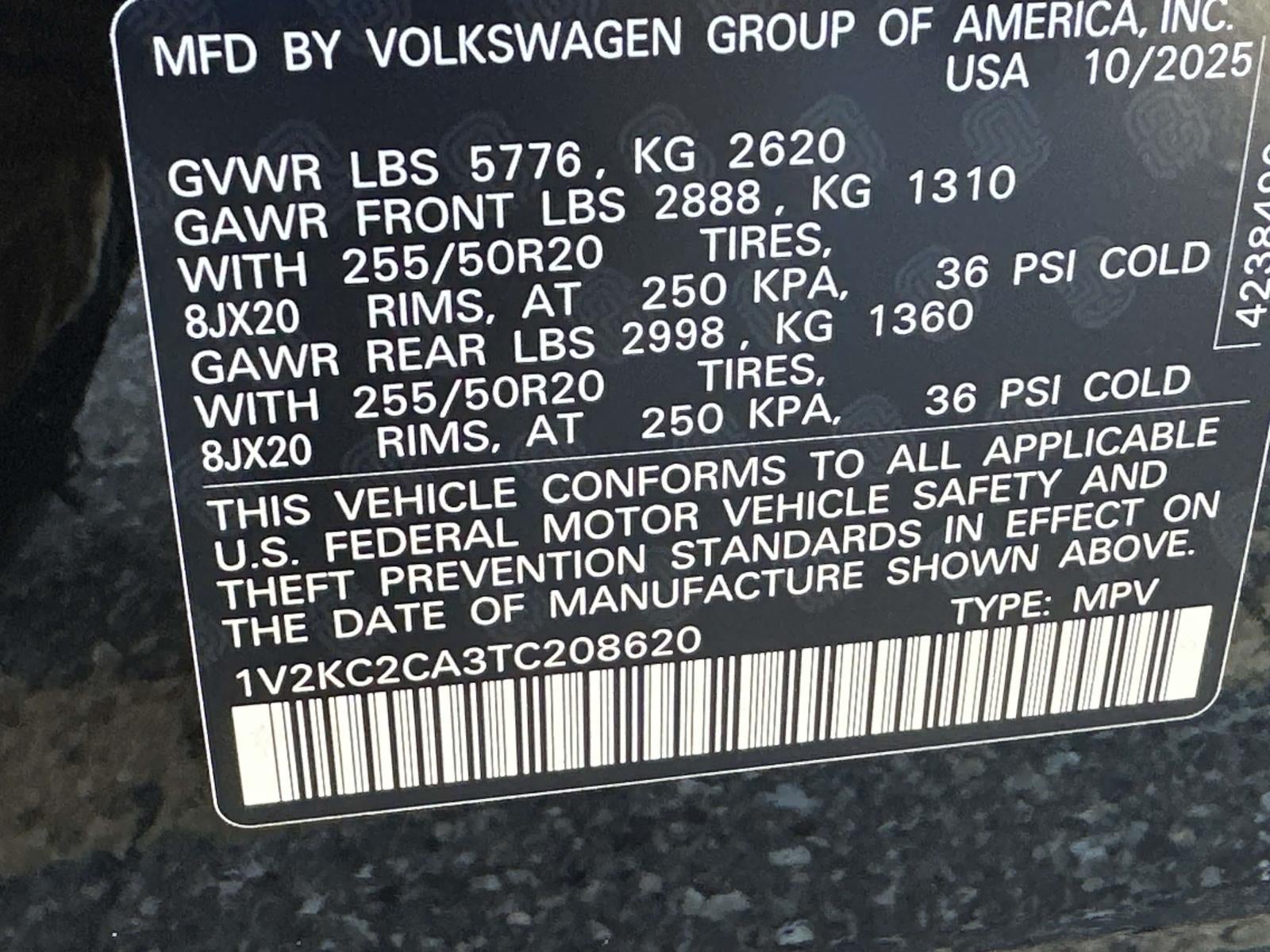 2026 Volkswagen Atlas Cross Sport 2.0T SE W/TECHNOLOGY