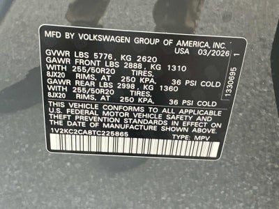 2026 Volkswagen Atlas Cross Sport 2.0T SE w/Technology 4MOTION