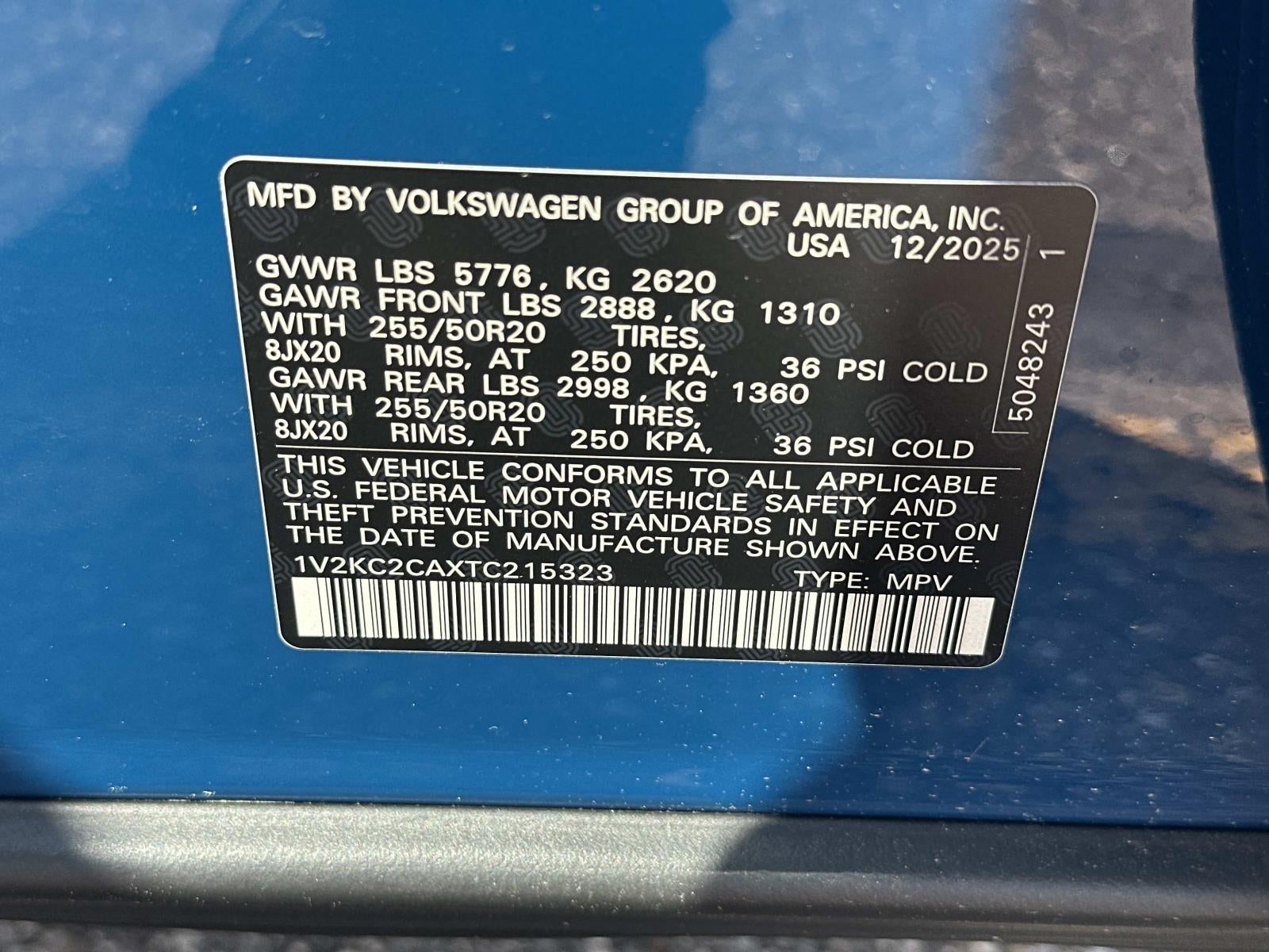 2026 Volkswagen Atlas Cross Sport 2.0T SE w/Technology 4MOTION