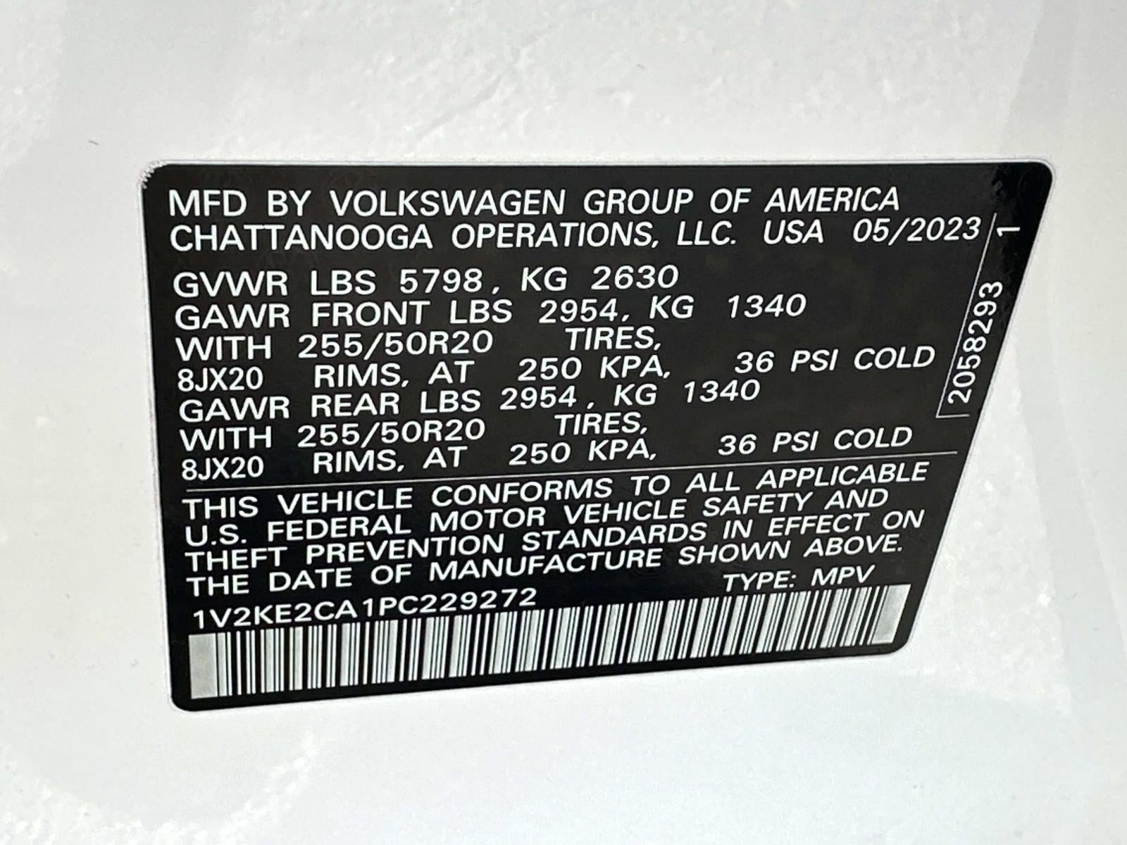 2023 Volkswagen Atlas Cross Sport 3.6L V6 SE w/Technology 4MOTION