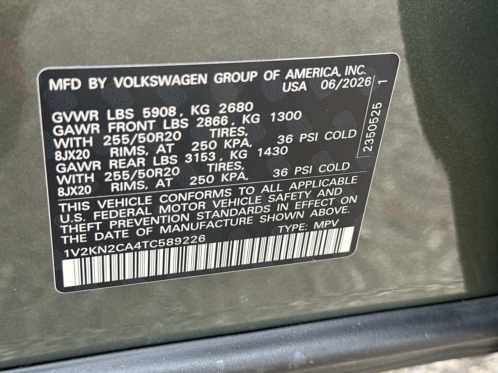 2026 Volkswagen Atlas 2.0T SE w/Technology 4MOTION