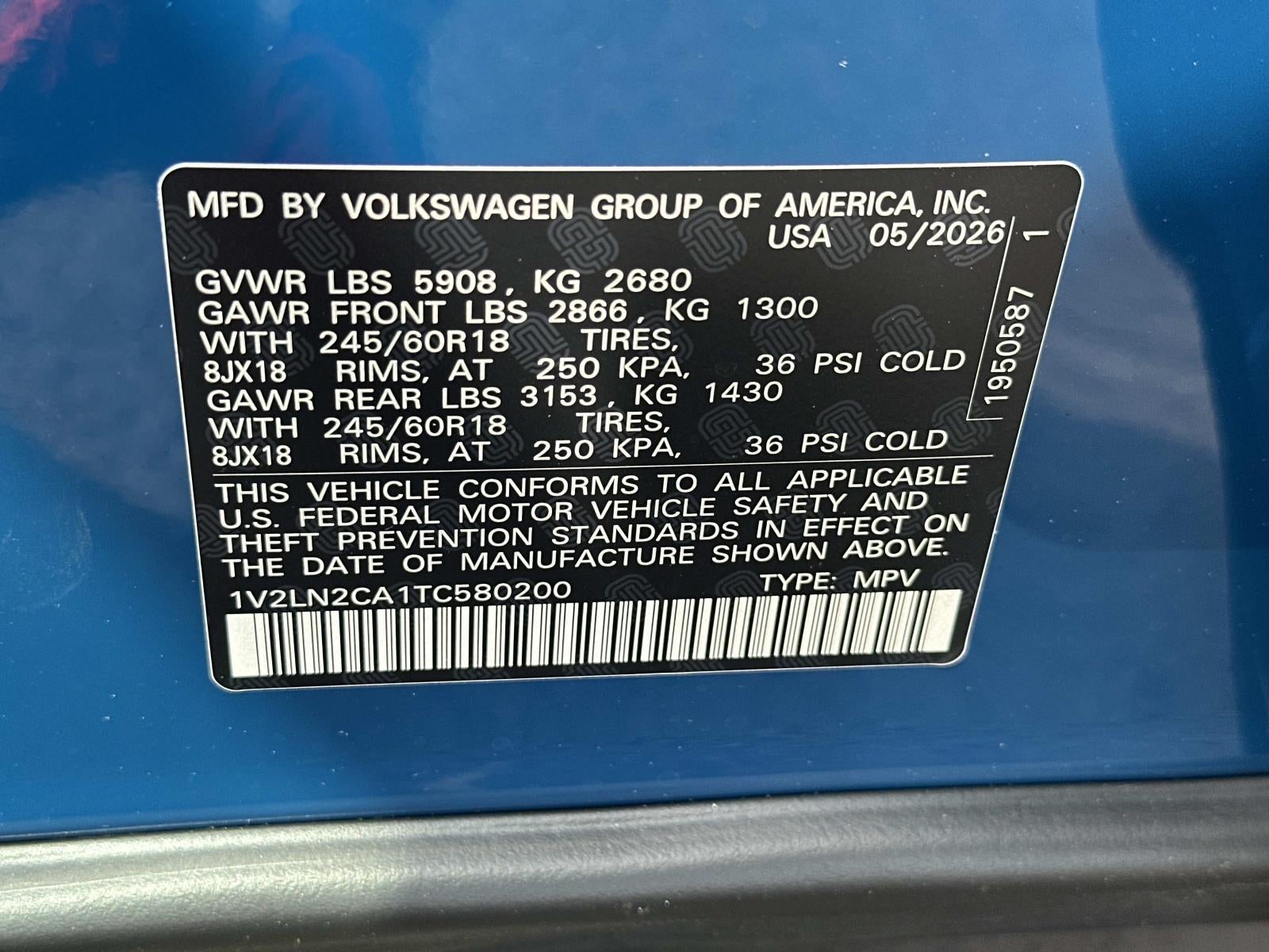 2026 Volkswagen Atlas 2.0T SE 4MOTION
