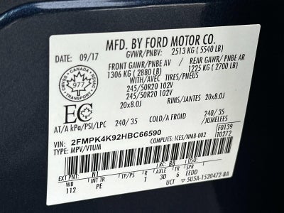 2017 Ford Edge Titanium AWD