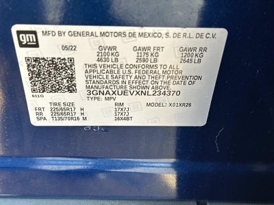 2022 Chevrolet Equinox AWD 4dr LT w/1LT