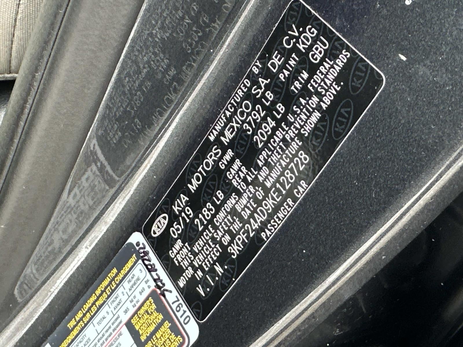 2019 Kia Forte LXS IVT