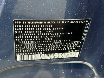 2019 Volkswagen Tiguan 2.0T SE 4MOTION