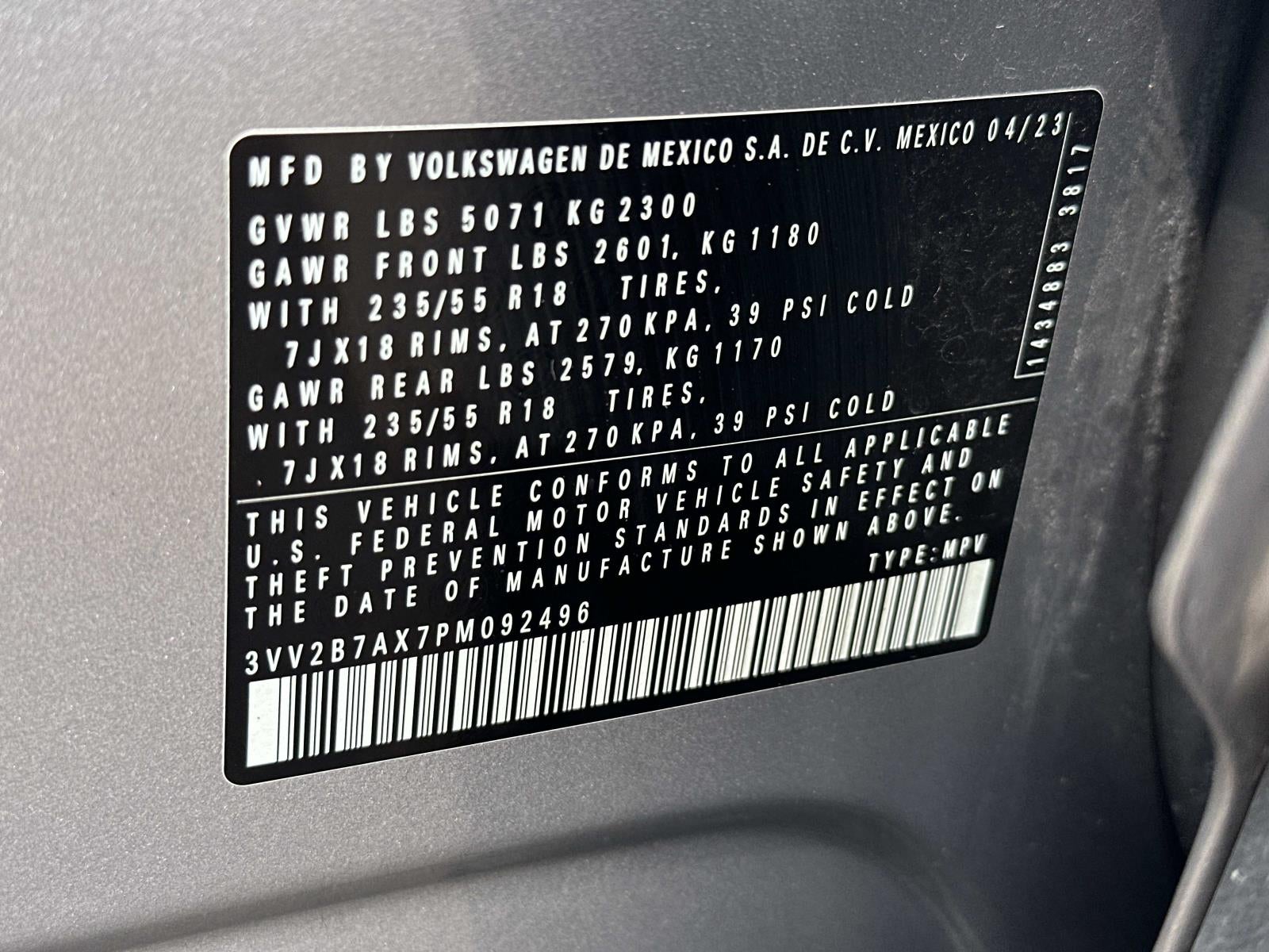 2023 Volkswagen Tiguan 2.0T SE 4MOTION