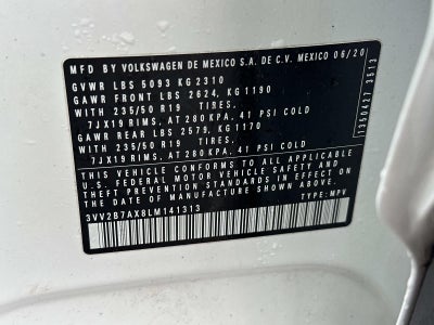 2020 Volkswagen Tiguan 2.0T SE R-Line Black 4MOTION