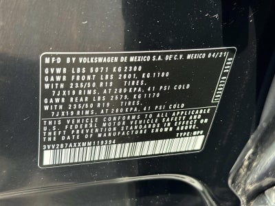 2021 Volkswagen Tiguan 2.0T SE 4MOTION