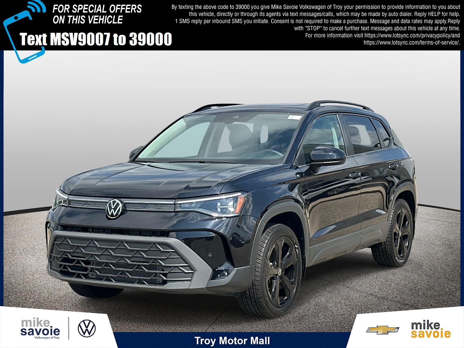 2025 Volkswagen Taos SE Black 4MOTION