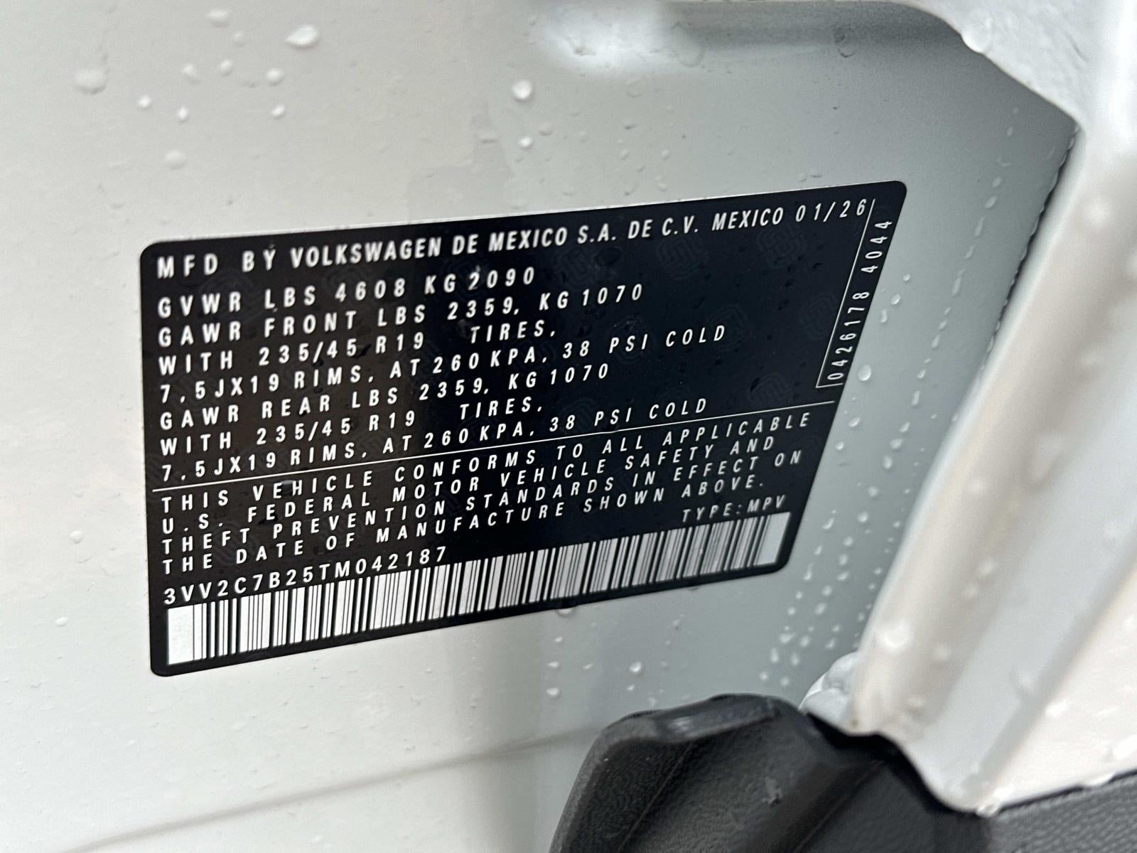 2026 Volkswagen Taos 1.5T SE Black