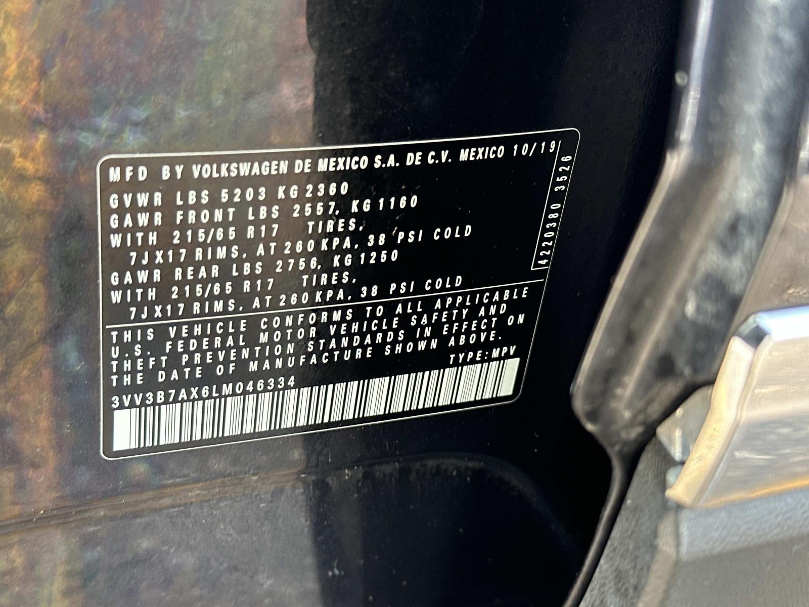 2020 Volkswagen Tiguan 2.0T SE FWD