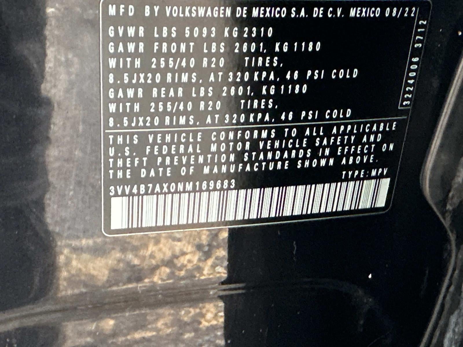 2022 Volkswagen Tiguan 2.0T SEL R-Line 4MOTION