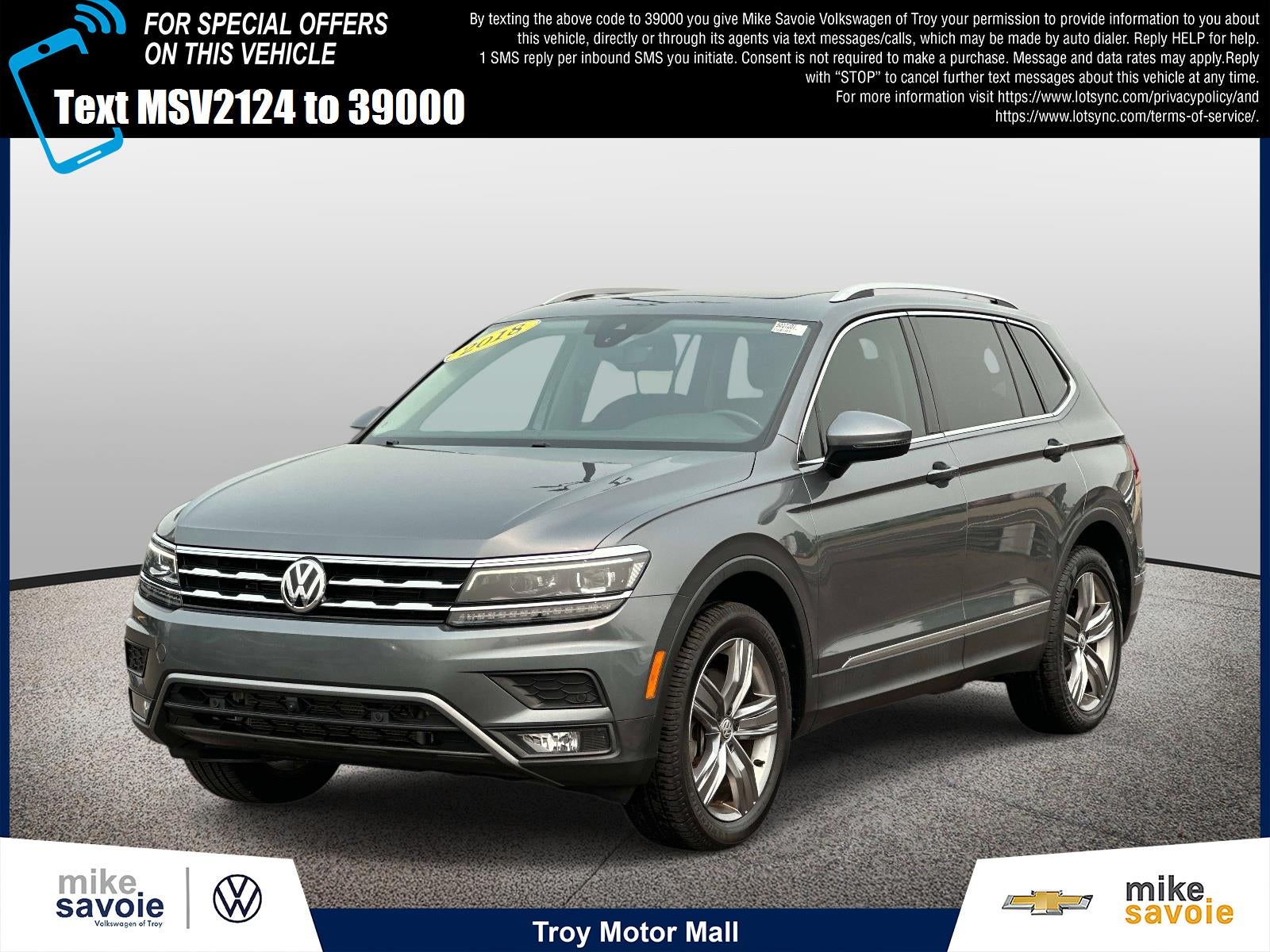 2018 Volkswagen Tiguan 2.0T SEL Premium 4MOTION