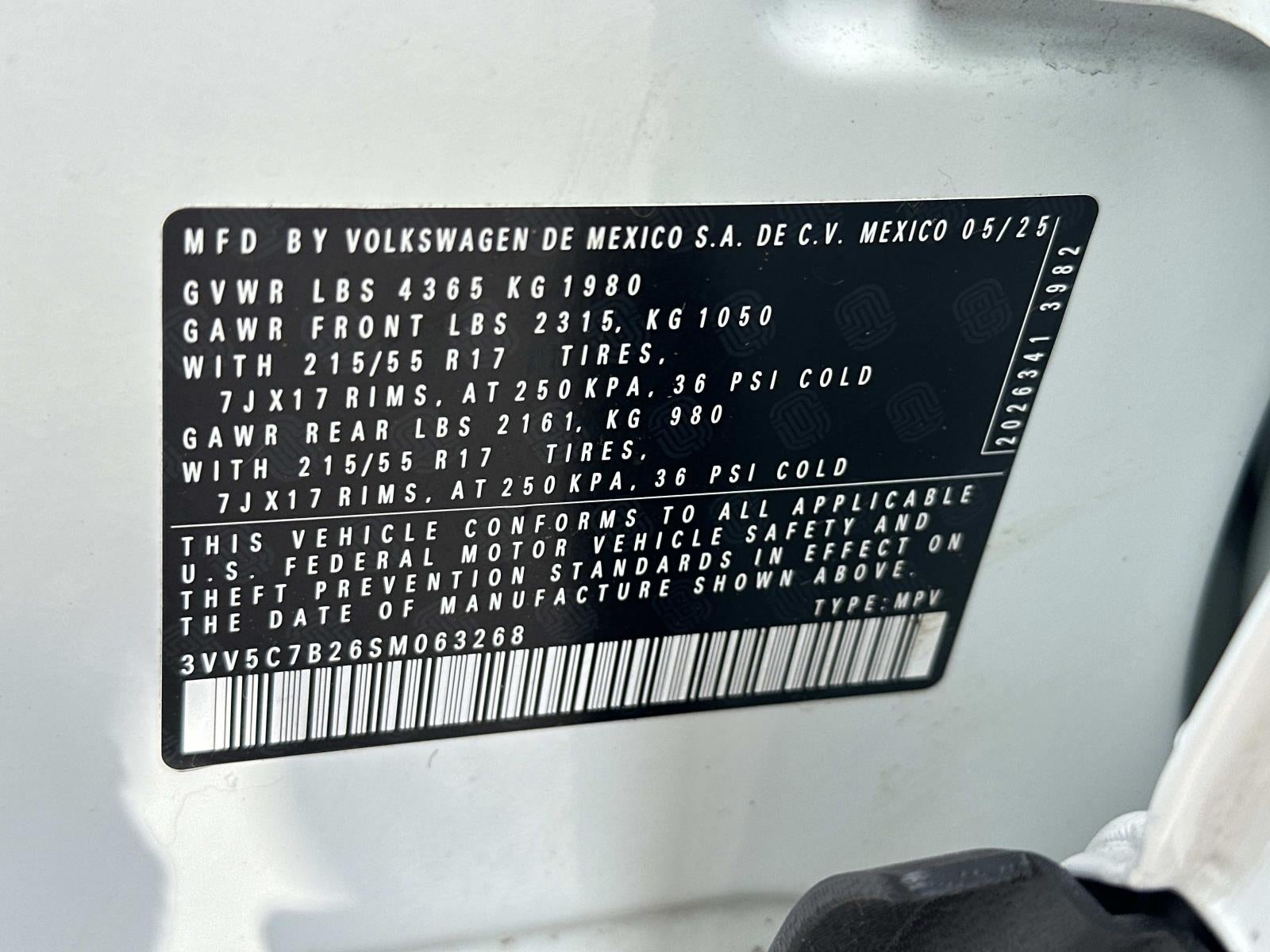 2025 Volkswagen Taos S FWD