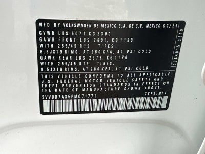 2023 Volkswagen Tiguan 2.0T SE R-Line Black 4MOTION