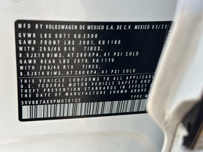 2023 Volkswagen Tiguan 2.0T SE R-Line Black 4MOTION