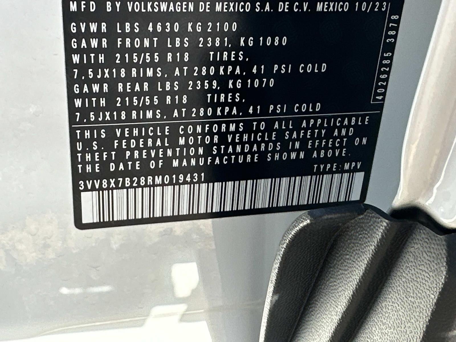 2024 Volkswagen Taos S 4MOTION