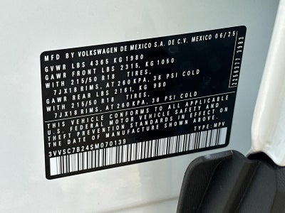 2025 Volkswagen Taos 1.5T SE