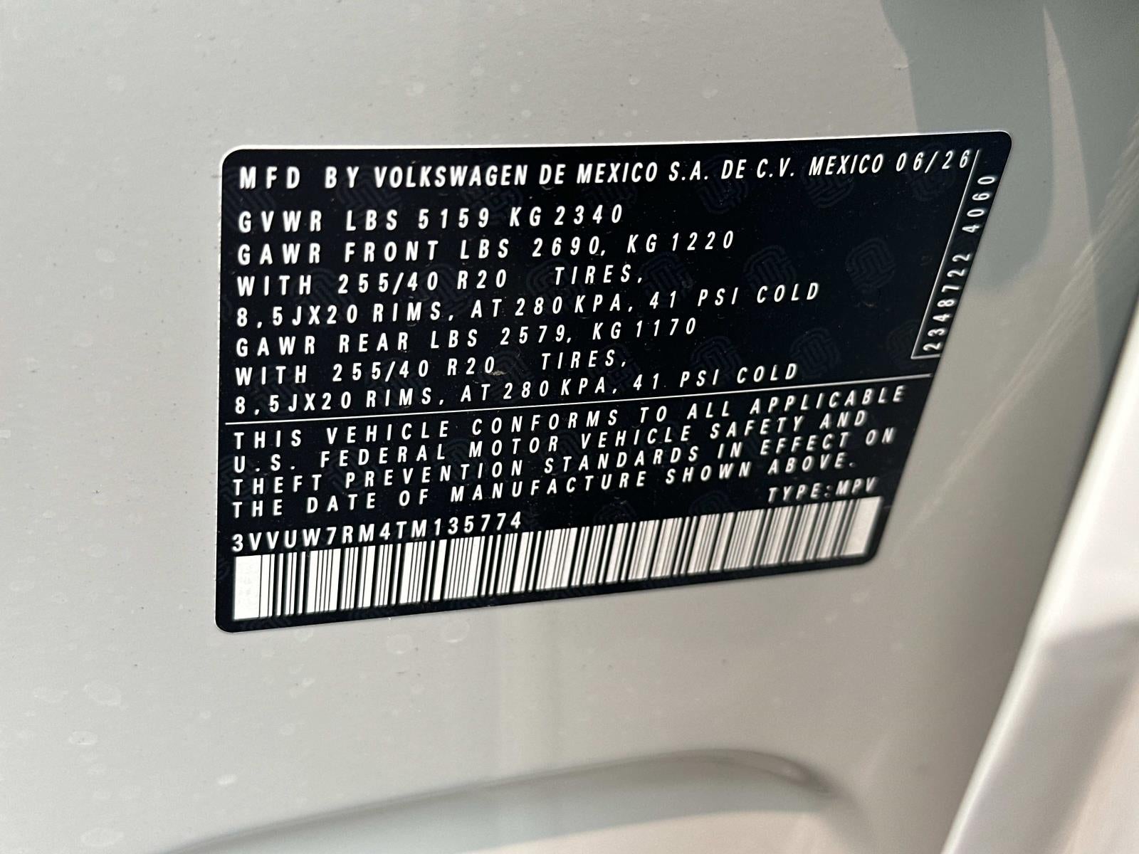 2026 Volkswagen Tiguan SEL R-Line Turbo 4MOTION