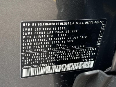 2026 Volkswagen Taos SE 4MOTION