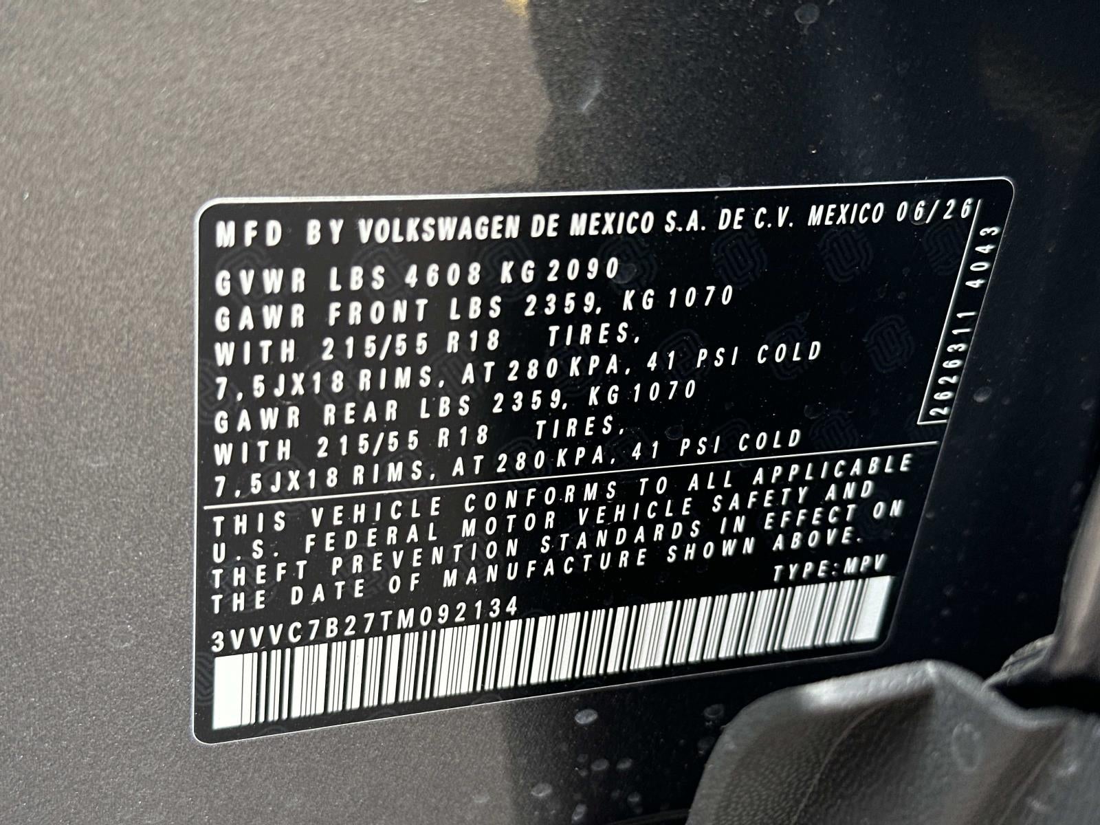 2026 Volkswagen Taos SE 4MOTION
